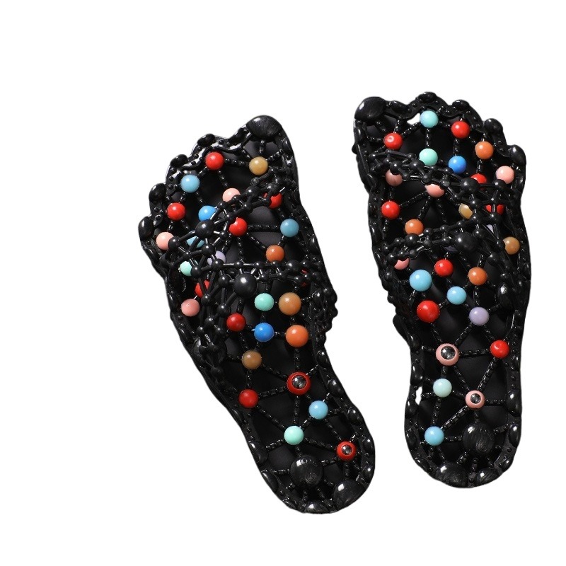 Health & Wellness Website - Chaussons d'été antidérapants à granules pour